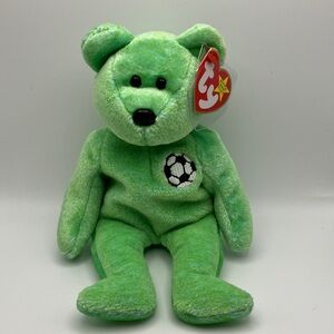3/$30 | Ty Beanie Babies | Kicks the Green Soccer Bear Plush Toy